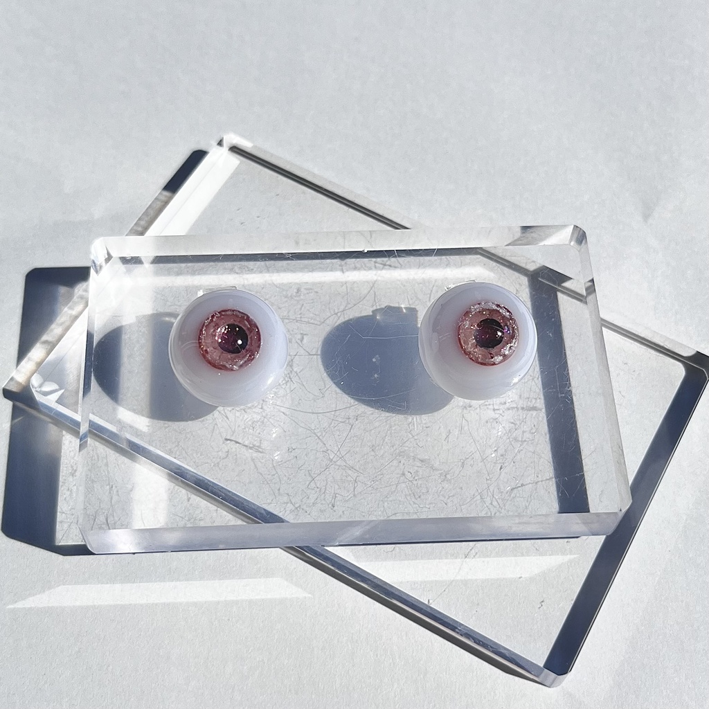 ドールアイ 18mm / 9mm 桜の記憶 レジンアイ ハンドメイド 0049