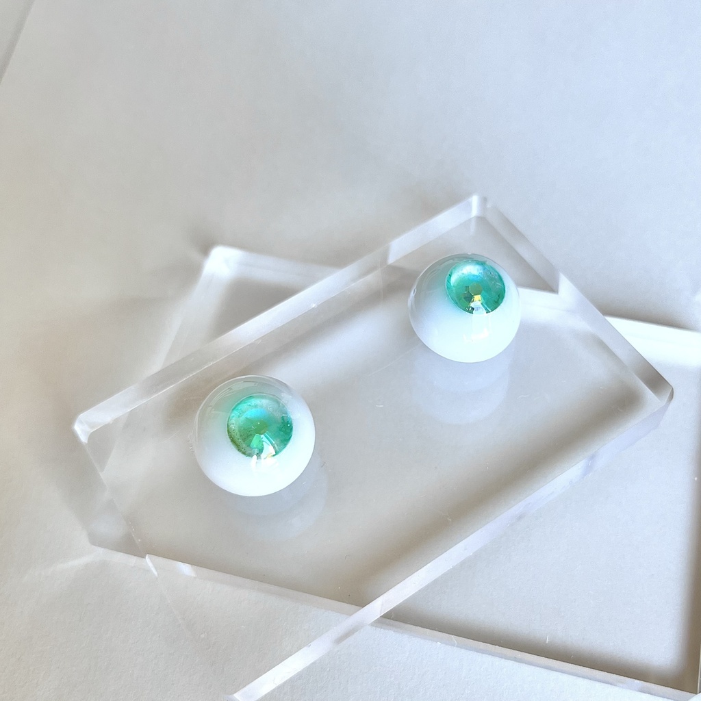 ドールアイ 18mm / 9mm ライムの香り レジンアイ ハンドメイド 0051