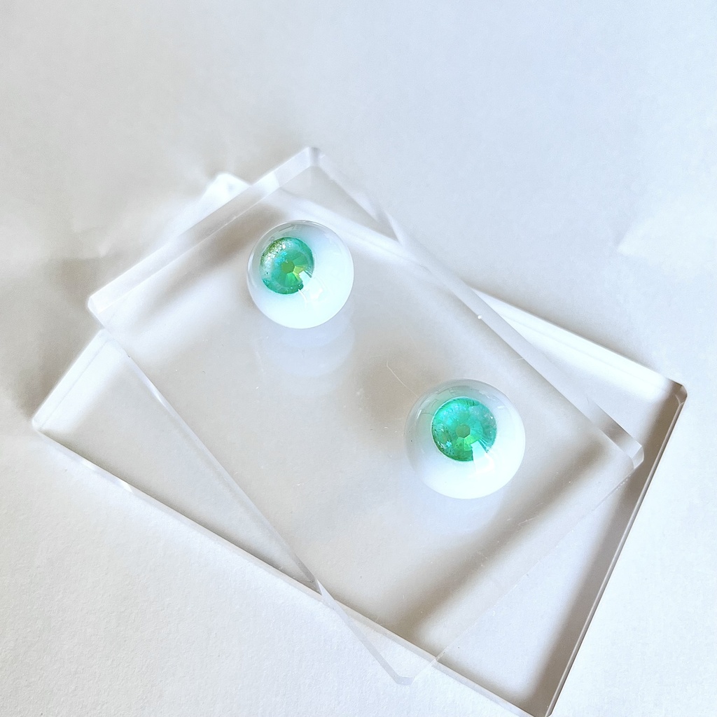 ドールアイ 18mm / 9mm ライムの香り レジンアイ ハンドメイド 0051
