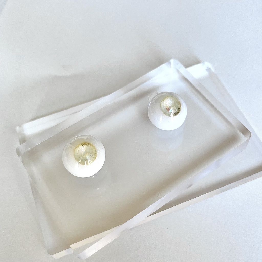 ドールアイ 16mm / 8mm  Lemon yellow     レジンアイ ハンドメイド 0054