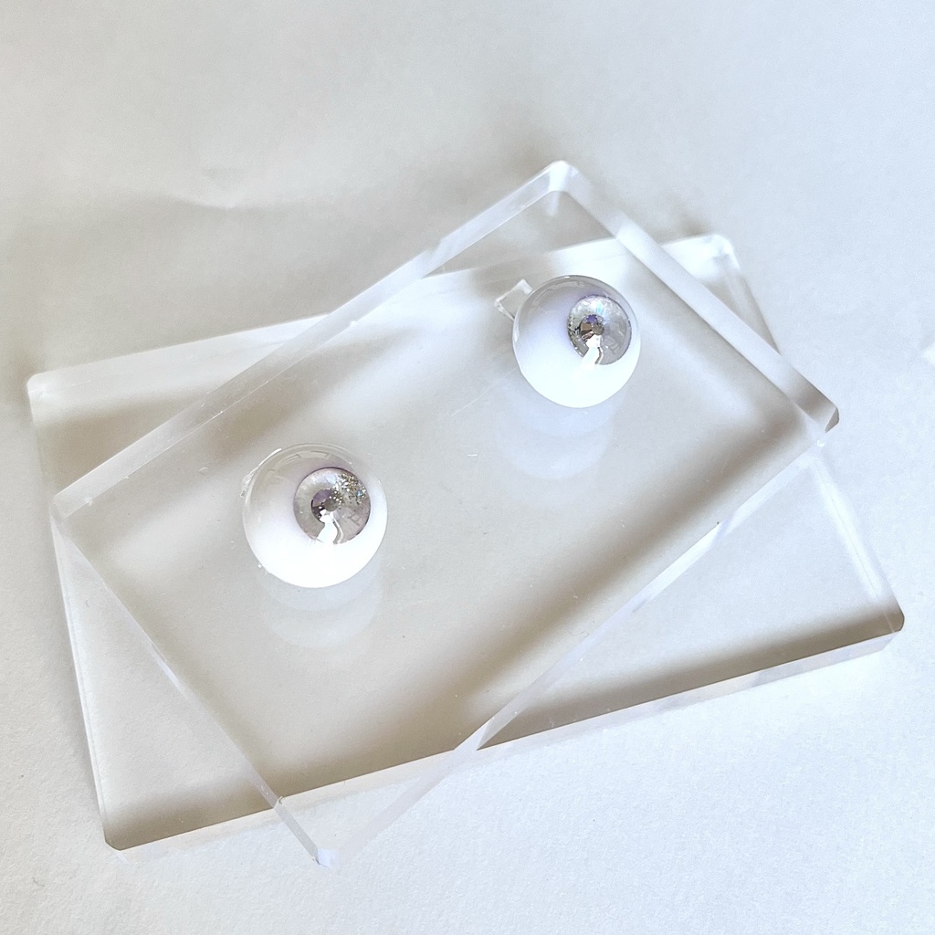 ドールアイ 16mm / 8mm   朝靄の海     レジンアイ ハンドメイド 0055