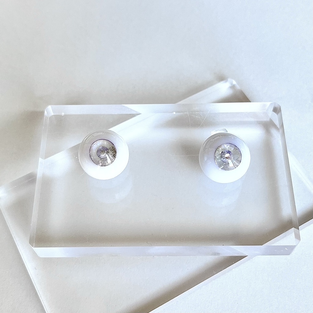 ドールアイ 16mm / 8mm   朝靄の海     レジンアイ ハンドメイド 0055