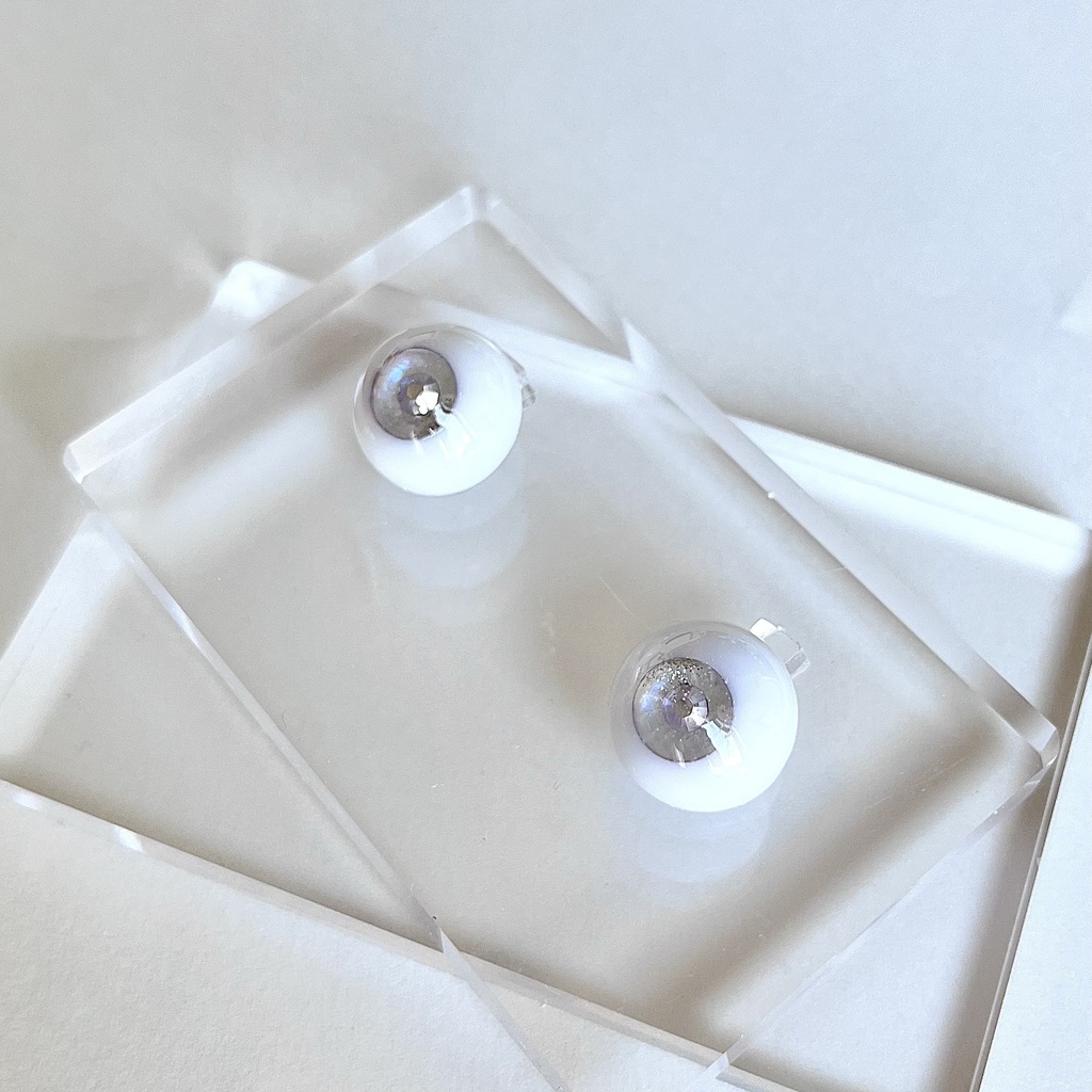 ドールアイ 16mm / 8mm   朝靄の海     レジンアイ ハンドメイド 0055