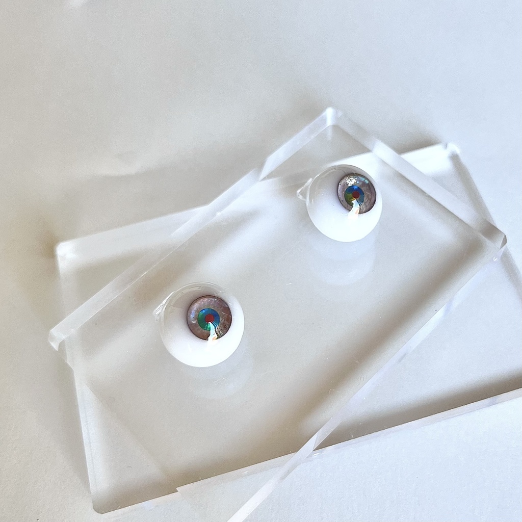ドールアイ 16mm / 8mm   砂漠の海       レジンアイ ハンドメイド 0057