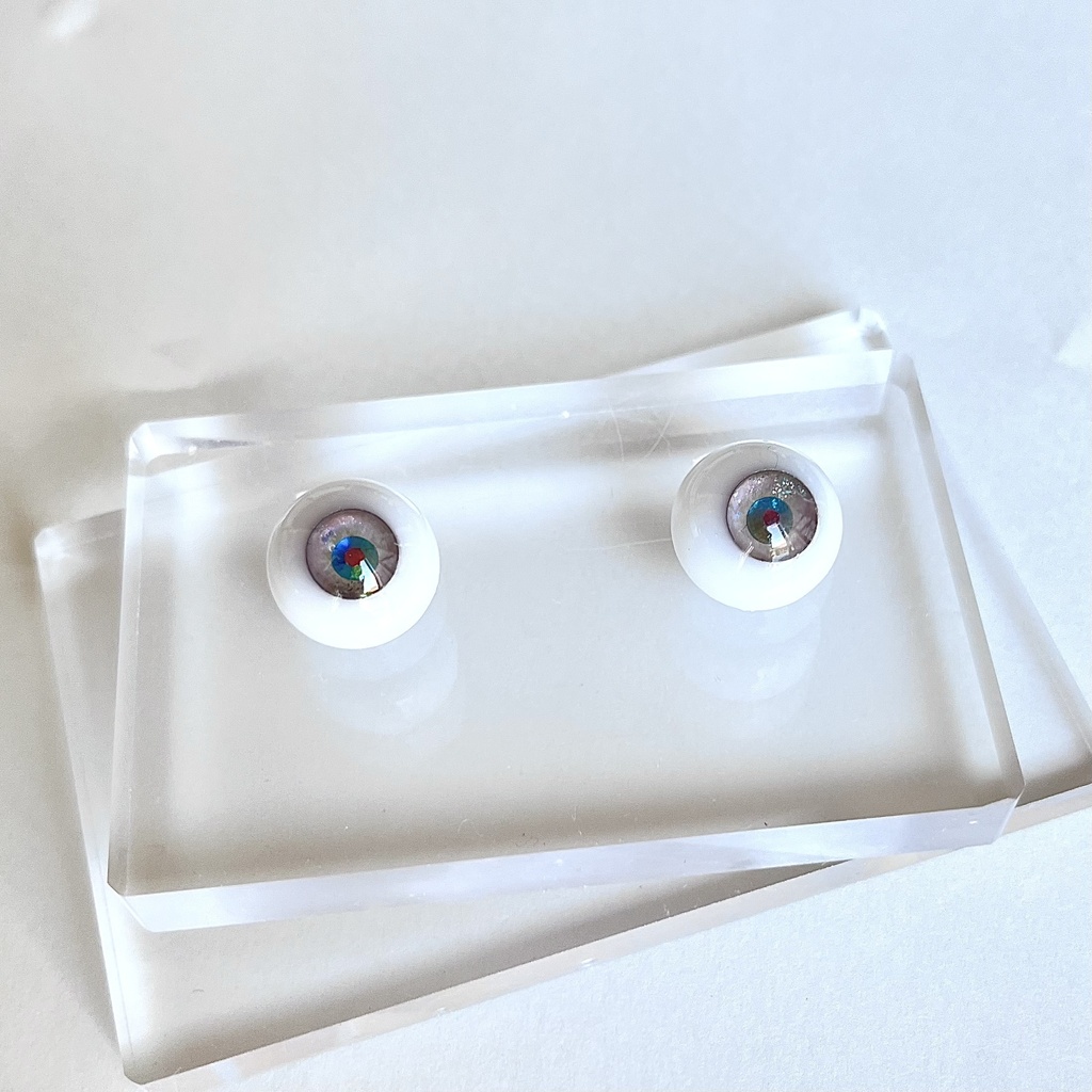 ドールアイ 16mm / 8mm   砂漠の海       レジンアイ ハンドメイド 0057