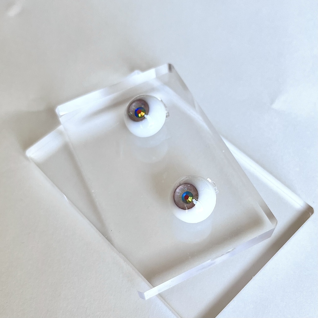 ドールアイ 16mm / 8mm   砂漠の海       レジンアイ ハンドメイド 0057