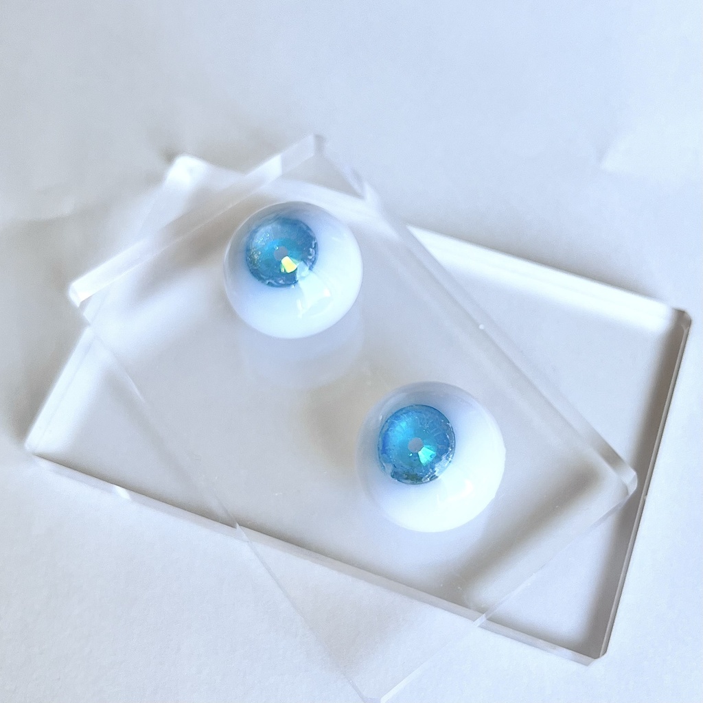 ドールアイ 22mm / 11mm   海に溶ける瞳       レジンアイ ハンドメイド 0058