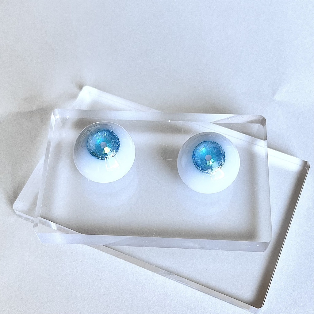 ドールアイ 22mm / 11mm   海に溶ける瞳       レジンアイ ハンドメイド 0058