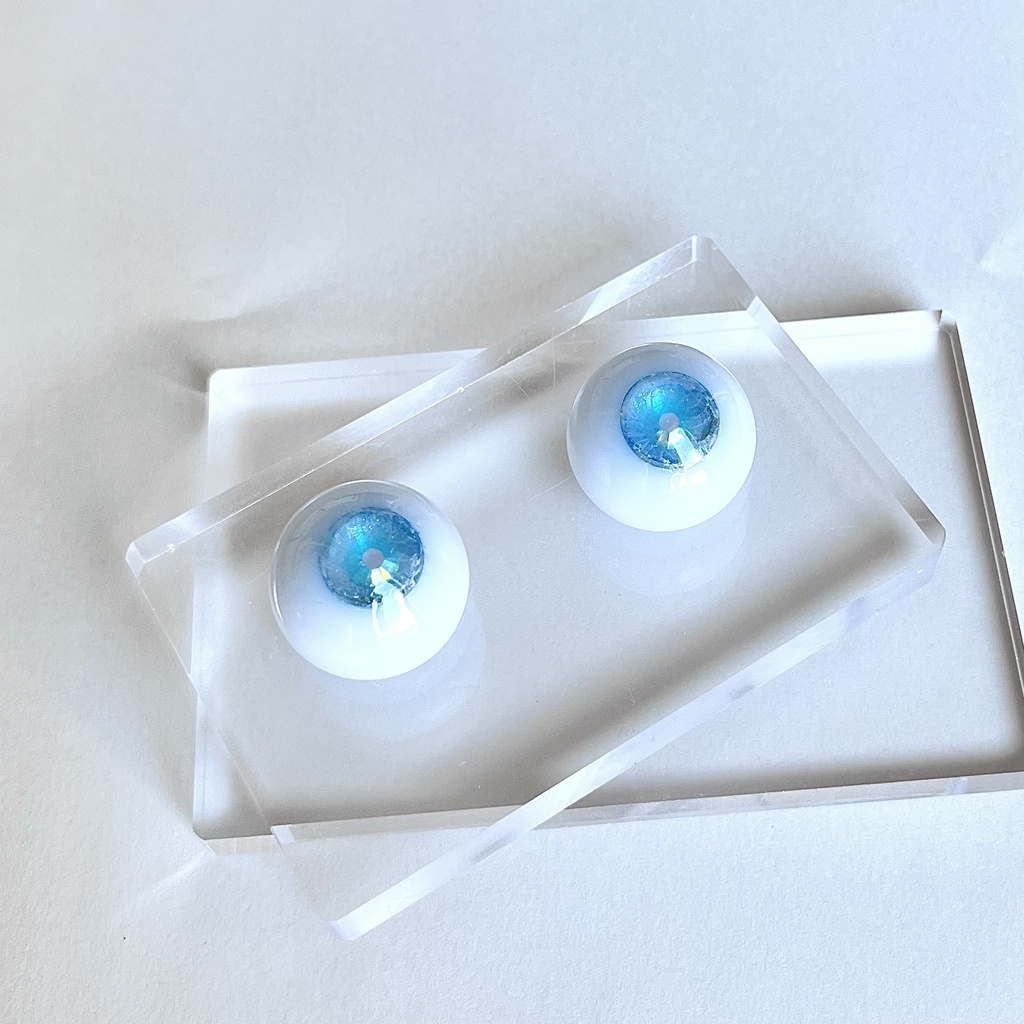 ドールアイ 22mm / 11mm   海に溶ける瞳       レジンアイ ハンドメイド 0058