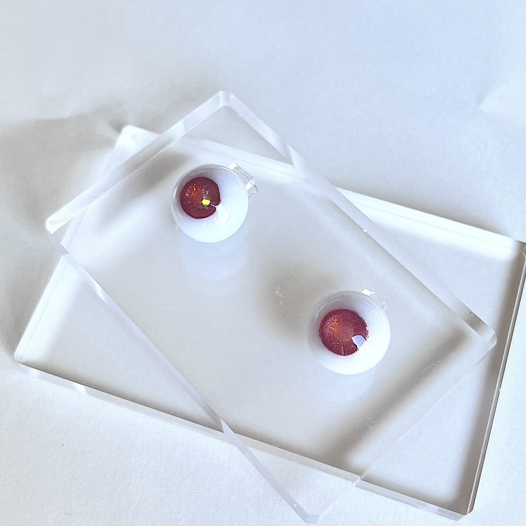 ドールアイ 16mm / 8mm   夕焼けに染まる瞳       レジンアイ ハンドメイド 0059