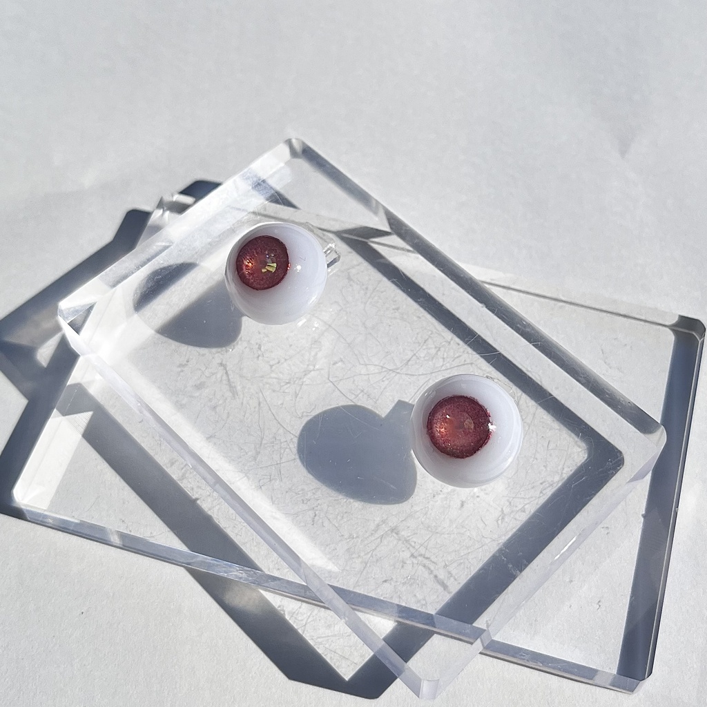 ドールアイ 16mm / 8mm   夕焼けに染まる瞳       レジンアイ ハンドメイド 0059