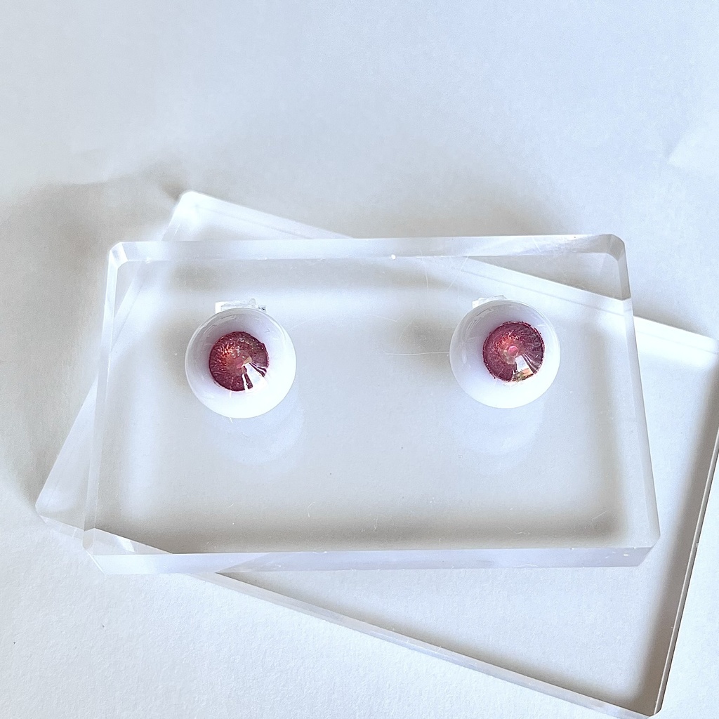 ドールアイ 16mm / 8mm   夕焼けに染まる瞳       レジンアイ ハンドメイド 0059