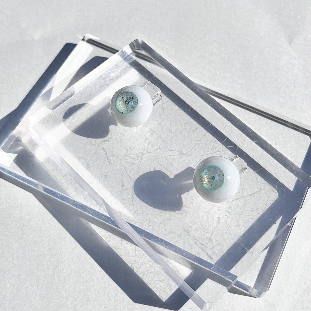 ドールアイ 14mm / 7mm    パチパチわたあめ      レジンアイ ハンドメイド 0064