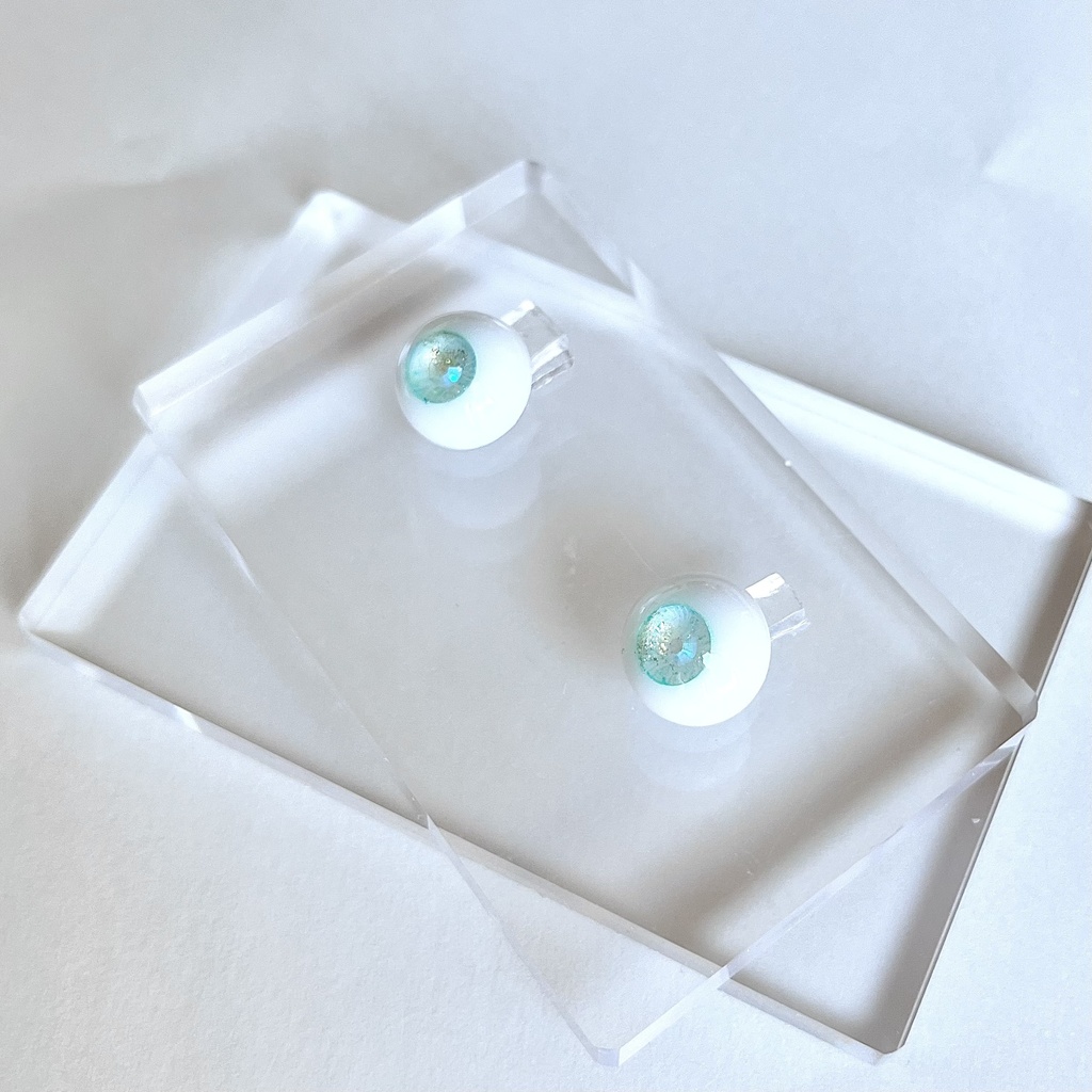ドールアイ 14mm / 7mm    パチパチわたあめ      レジンアイ ハンドメイド 0064