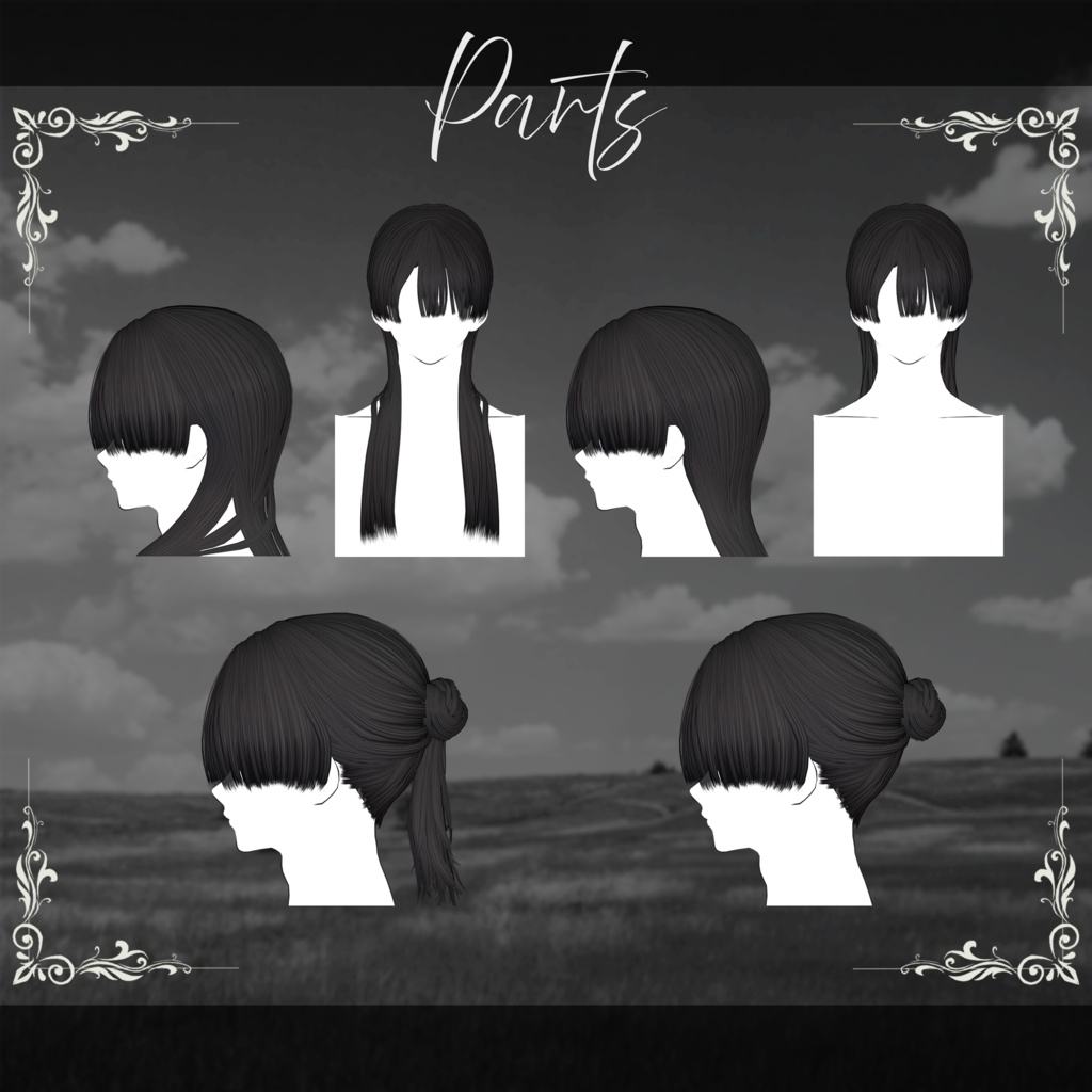 ✦Long_Bun_Hair✦
