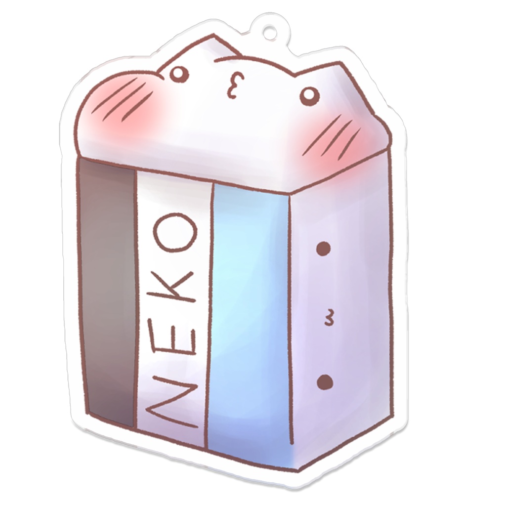 ねこおもち消しゴムアクキー