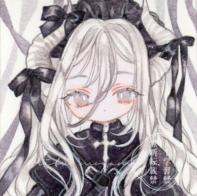 オリジナル イラスト原画 【ほどけない契約】