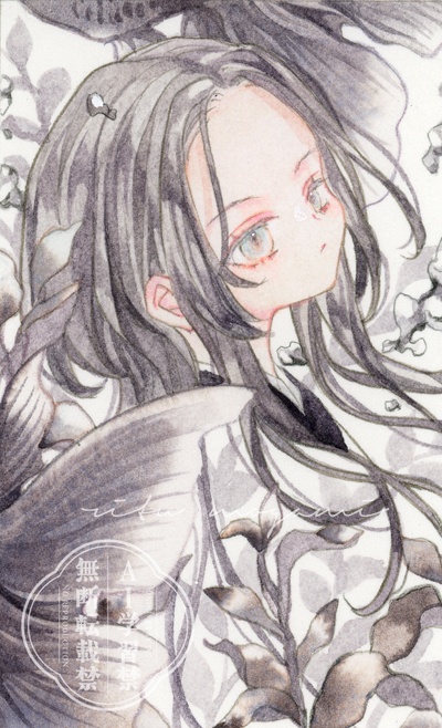 オリジナル イラスト原画 【揺蕩う宵】