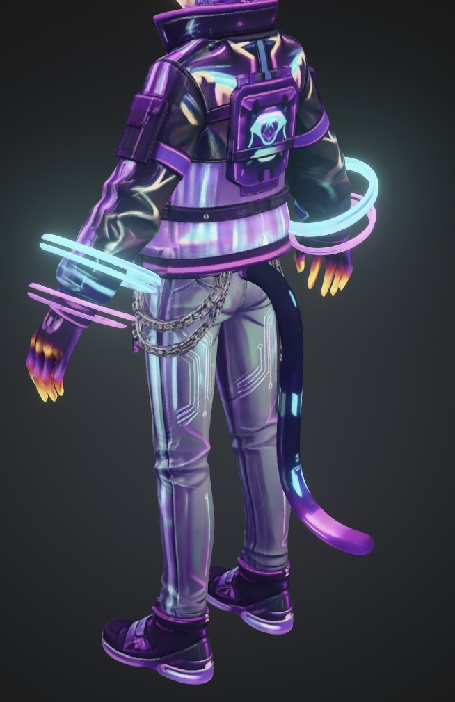 【3Dモデル/FBX】サイバーネコ少年 — Cyber Neko Boy | VRChat・Unity対応