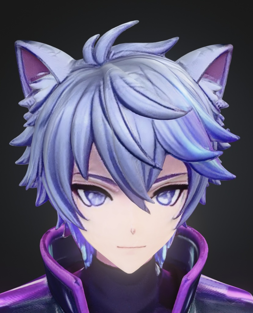 【3Dモデル/FBX】サイバーネコ少年 — Cyber Neko Boy | VRChat・Unity対応