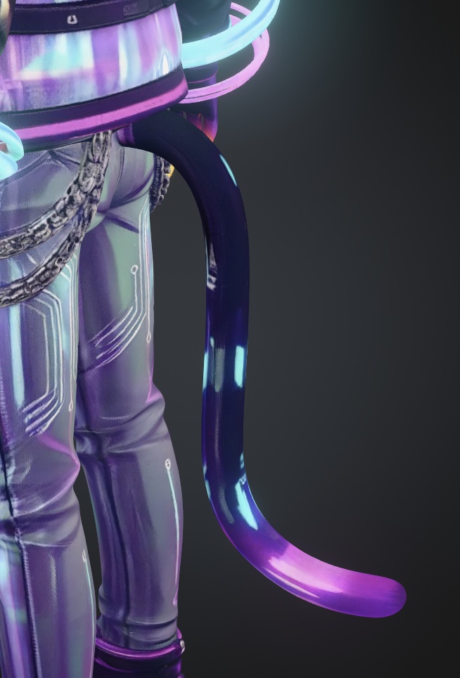 【3Dモデル/FBX】サイバーネコ少年 — Cyber Neko Boy | VRChat・Unity対応