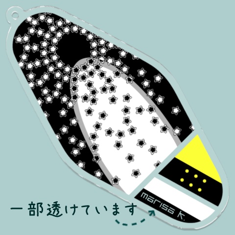 弾幕デザインキーホルダー 霧雨魔理沙