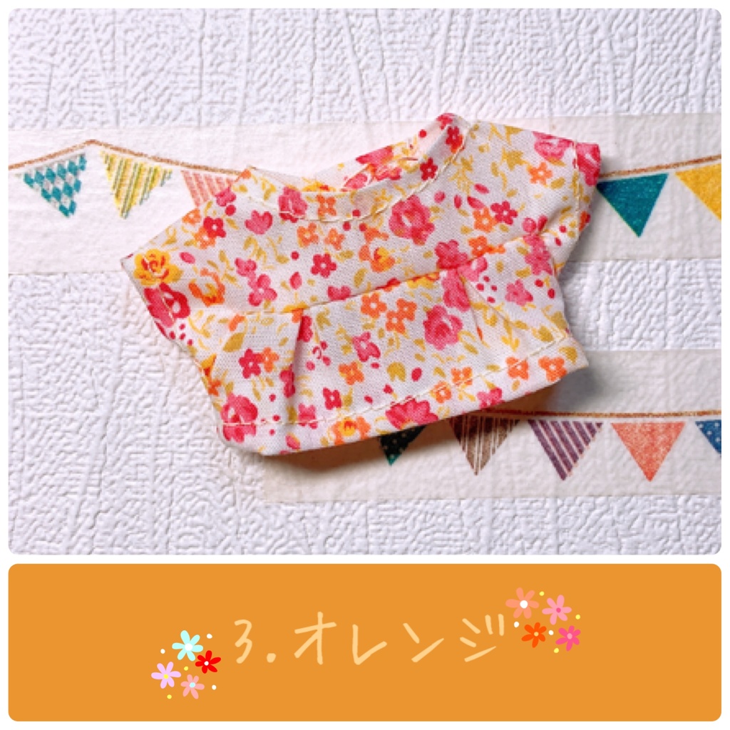 【お値下げ】タック付きフラワーシャツ