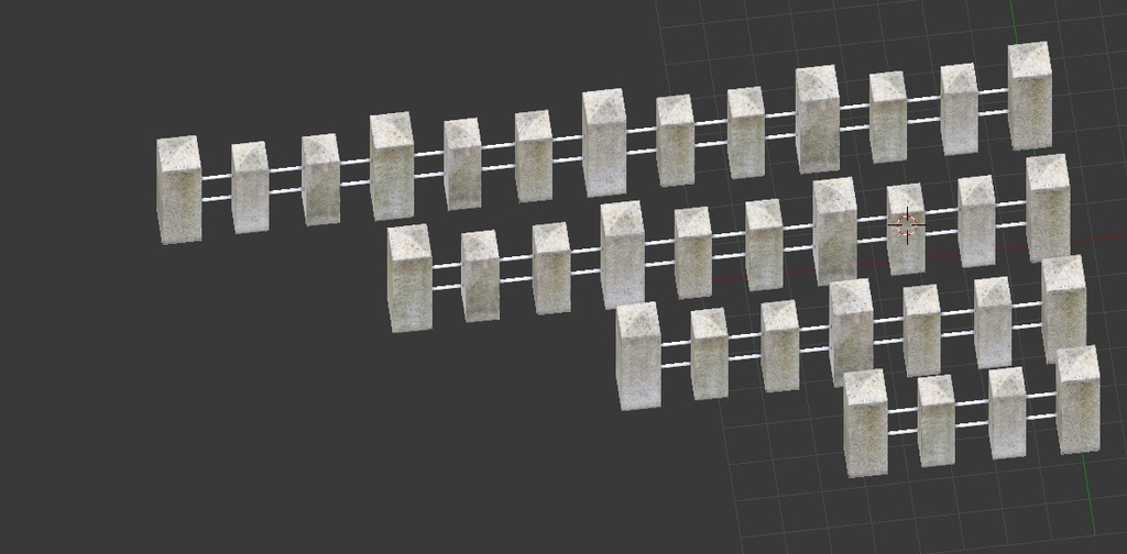 神社の回りを囲んでる柱