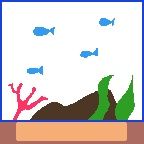 【とらのあなマルシェサークル向けブース素材】水槽(水族館)