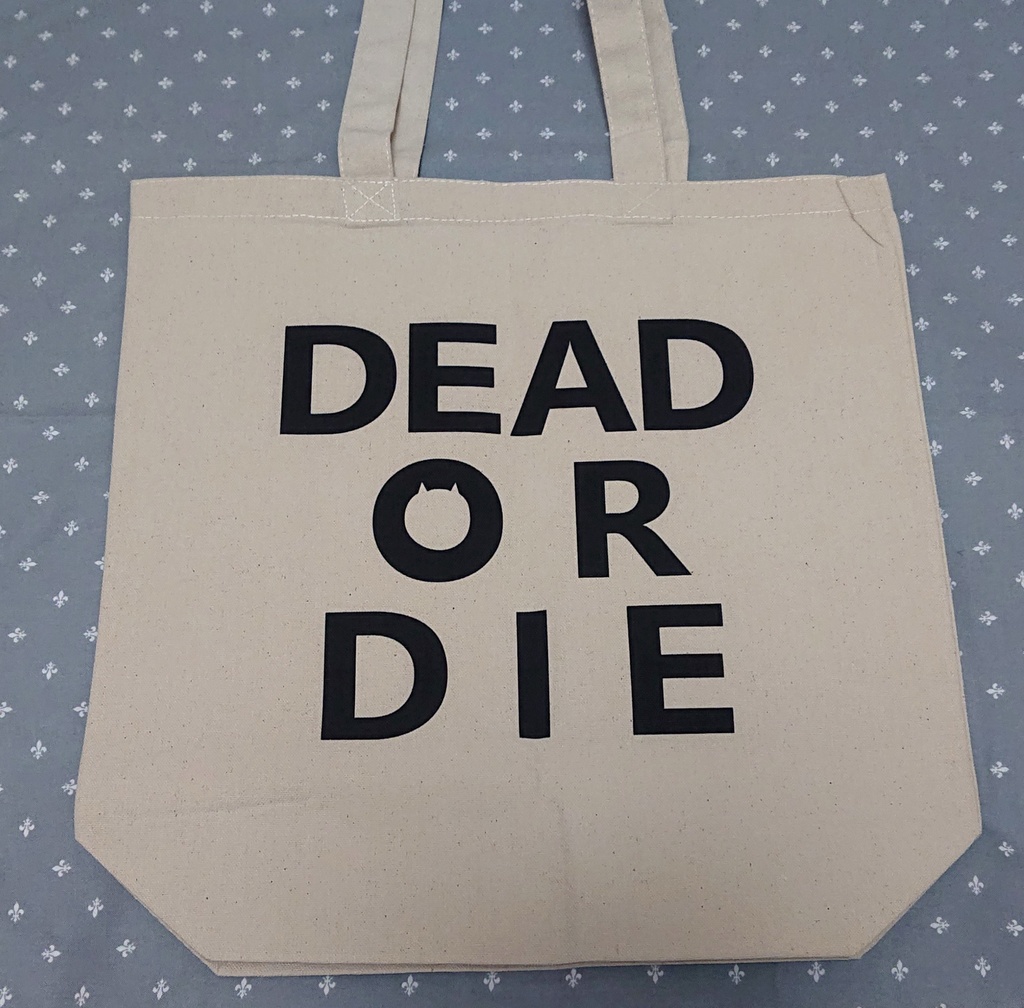 DEAD OR DIE(猫)トートバッグ M