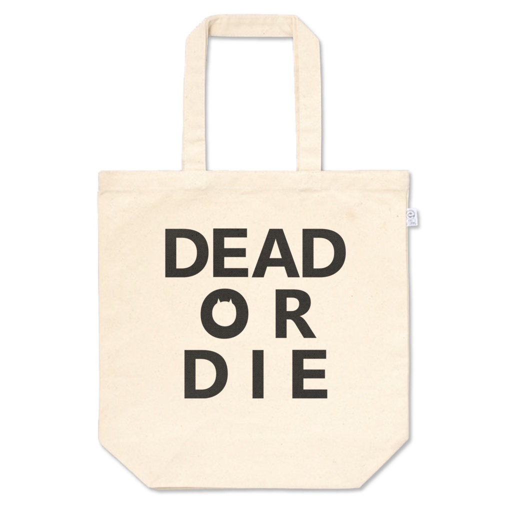 DEAD OR DIE(猫)トートバッグ M