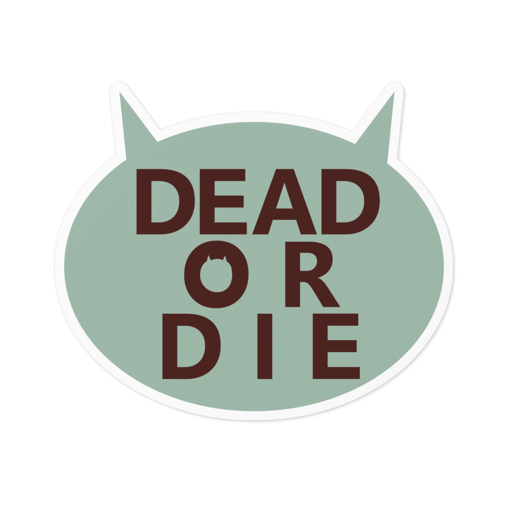 DEAD OR DIEステッカー(チョコミント)