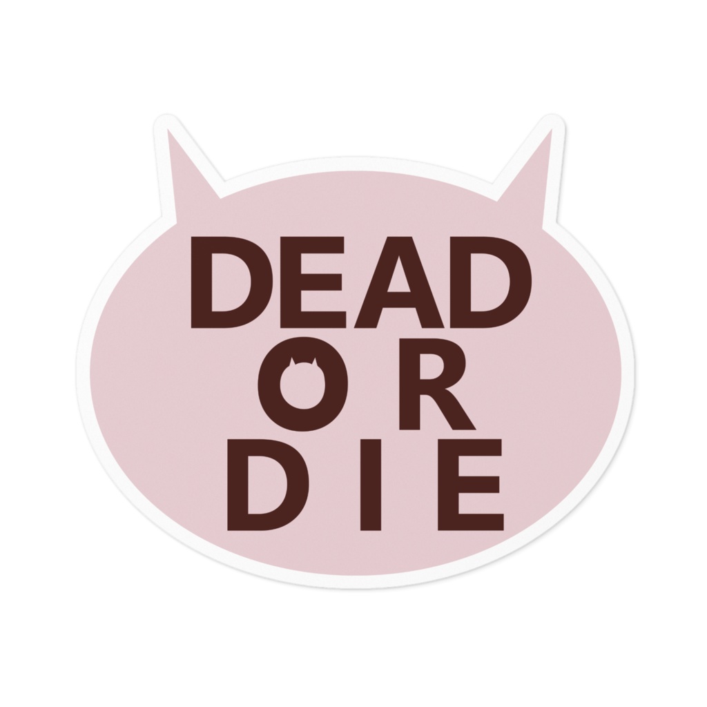 DEAD OR DIEステッカー(イチゴチョコ)