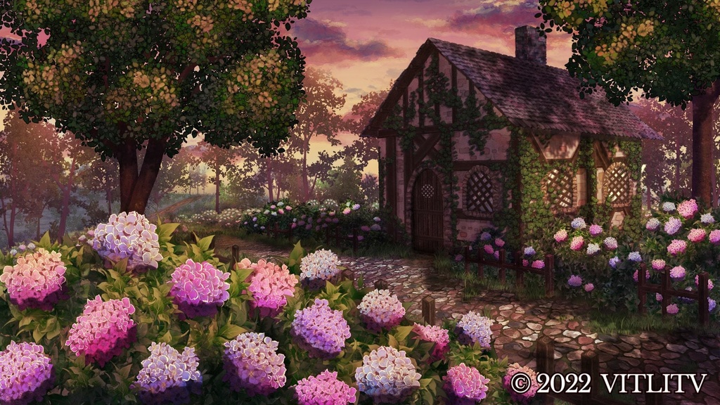 背景「ファンタジーハウス」6つのバリエーション/ BG "Fantasy house"