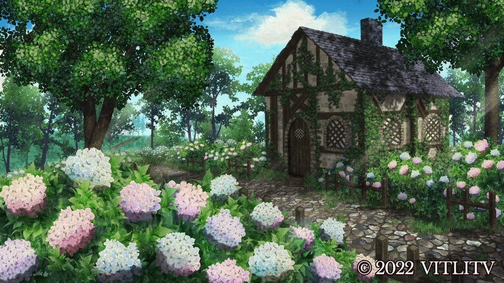 背景「ファンタジーハウス」6つのバリエーション/ BG "Fantasy house"