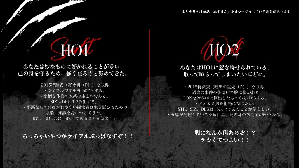 【CoCシナリオ】「BREAKING BLOODMOON」