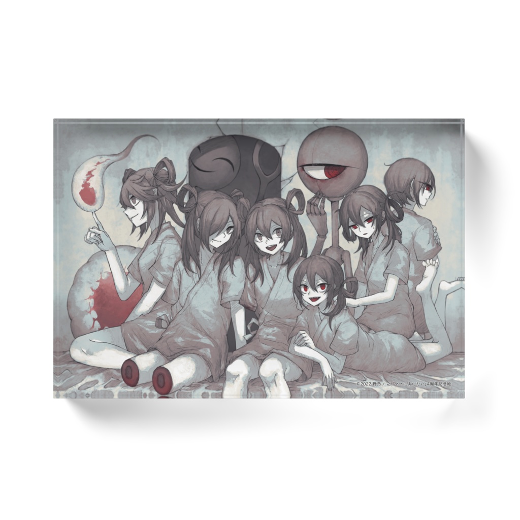 ママにあいたい 4周年記念絵アクリルブロック