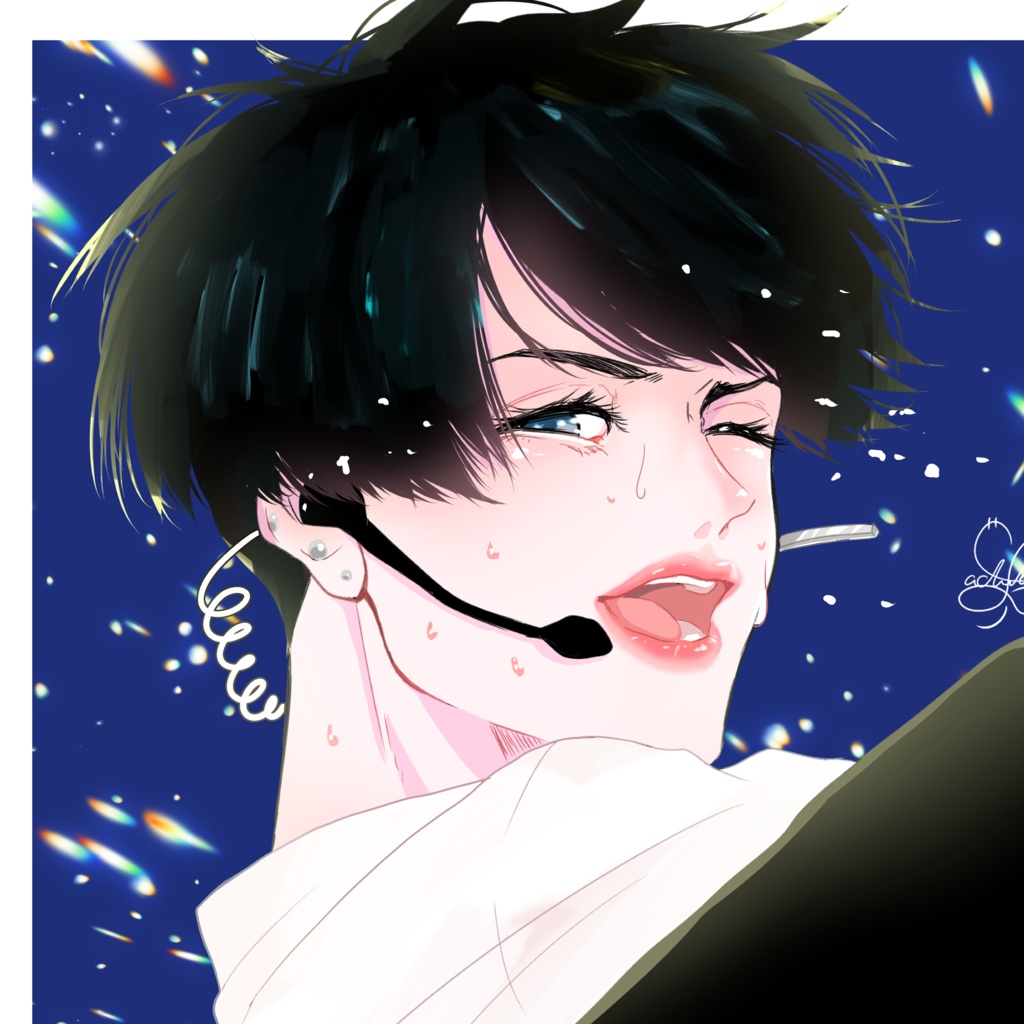 アイドル黒髪男子