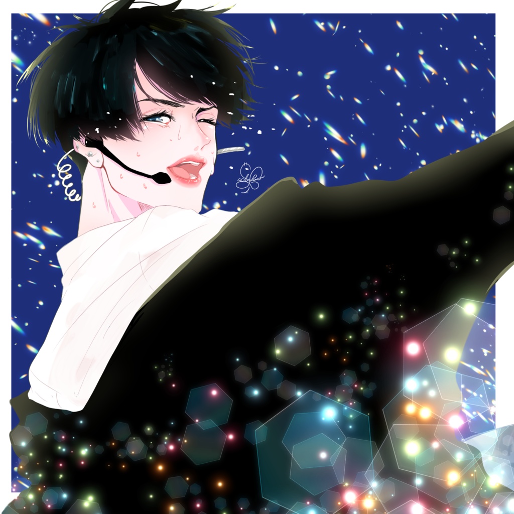 アイドル黒髪男子