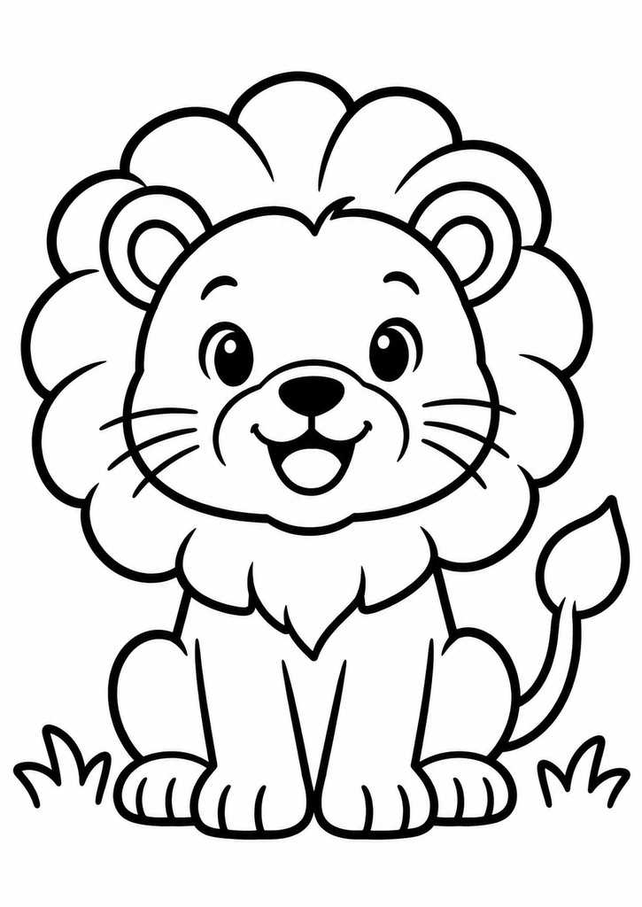 【3〜6歳向け】どうぶつたちの わくわくぬりえ|10枚セット