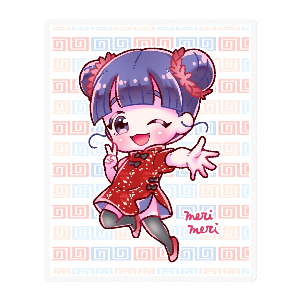 チャイナガールステッカー