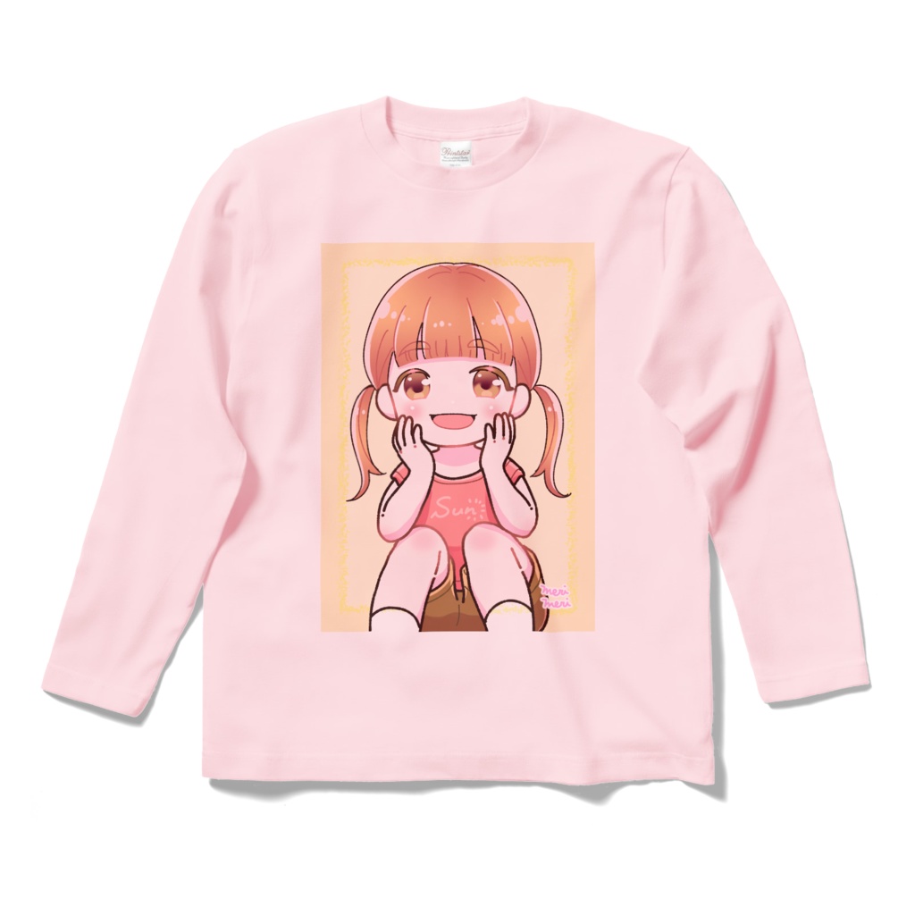 ハッピーガールロングTシャツ