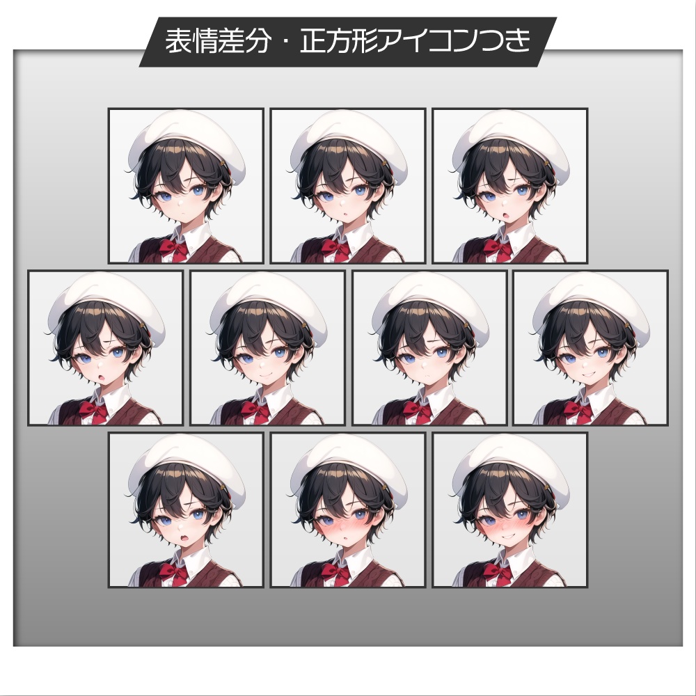 立ち絵素材003 少年 制服 ショタ 小学生