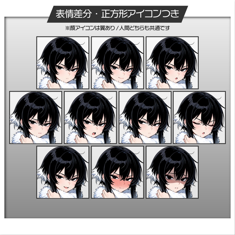 立ち絵素材963 オオハヤブサの擬人化少女