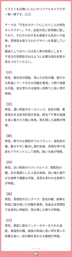 立ち絵素材1070 十二支 午 和服 着物