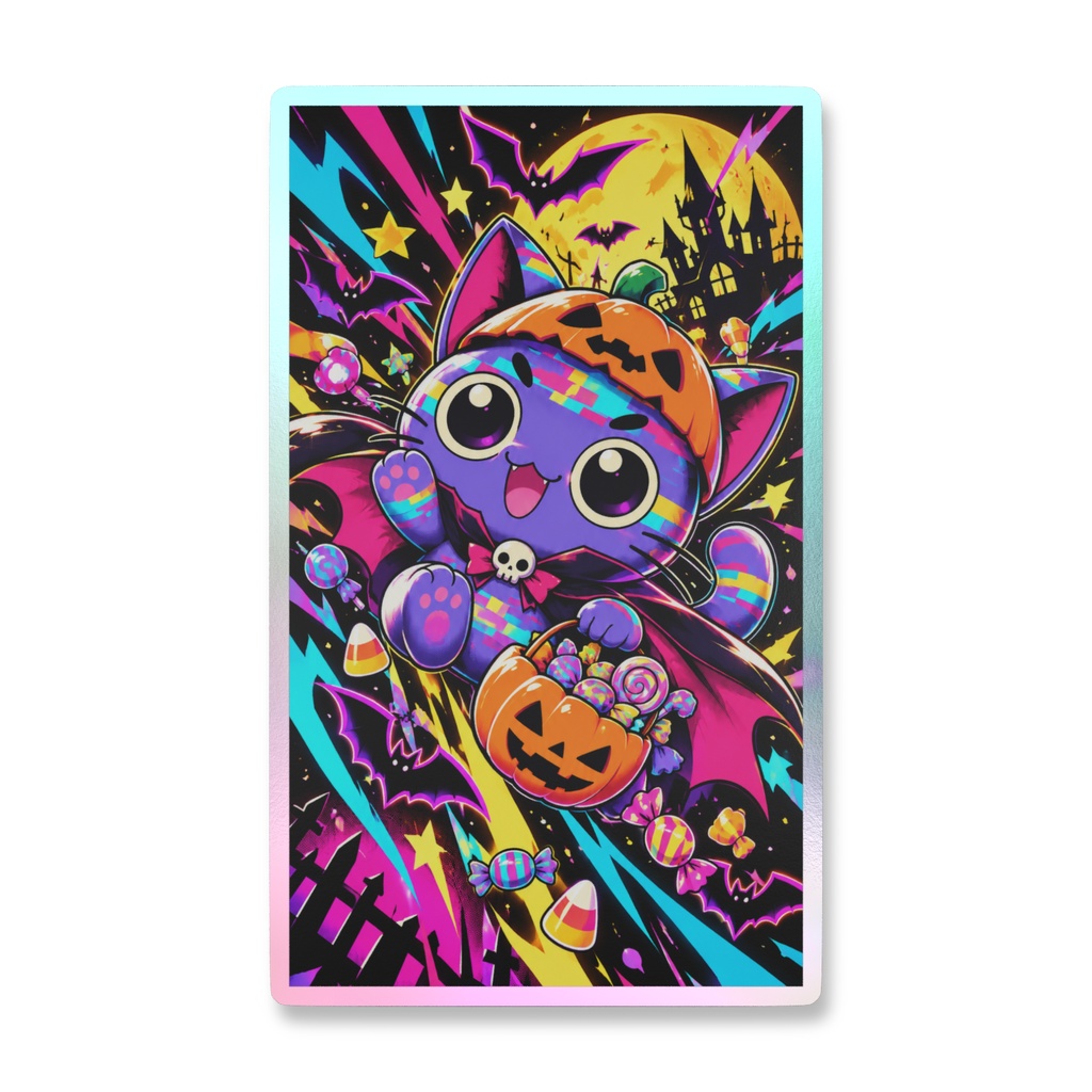 AIみちくさハロウィン2026_オーロラスマホステッカー(ジェネコ)