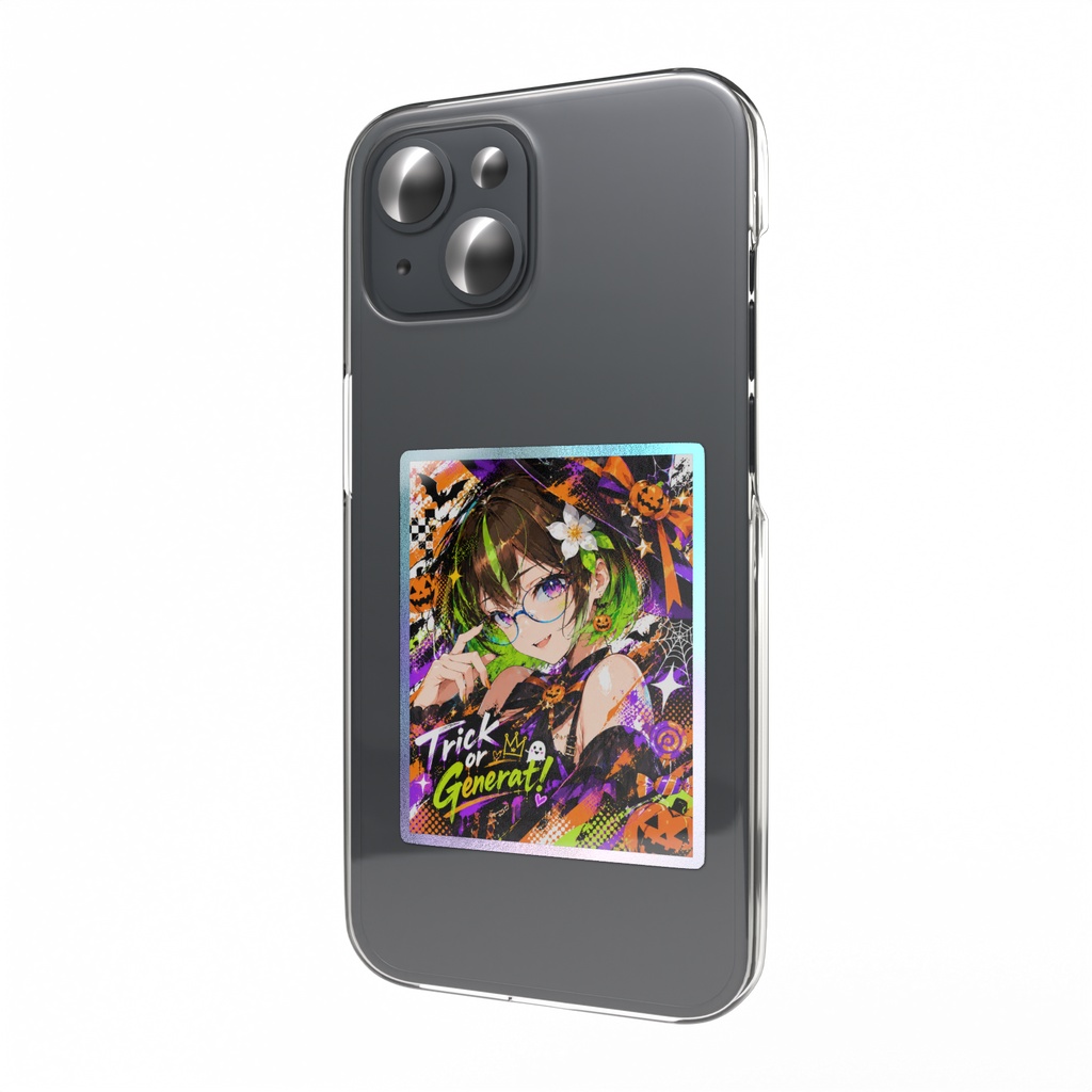ＡＩみちくさハロウィン2026_オーロラスマホステッカー（ざすこ）