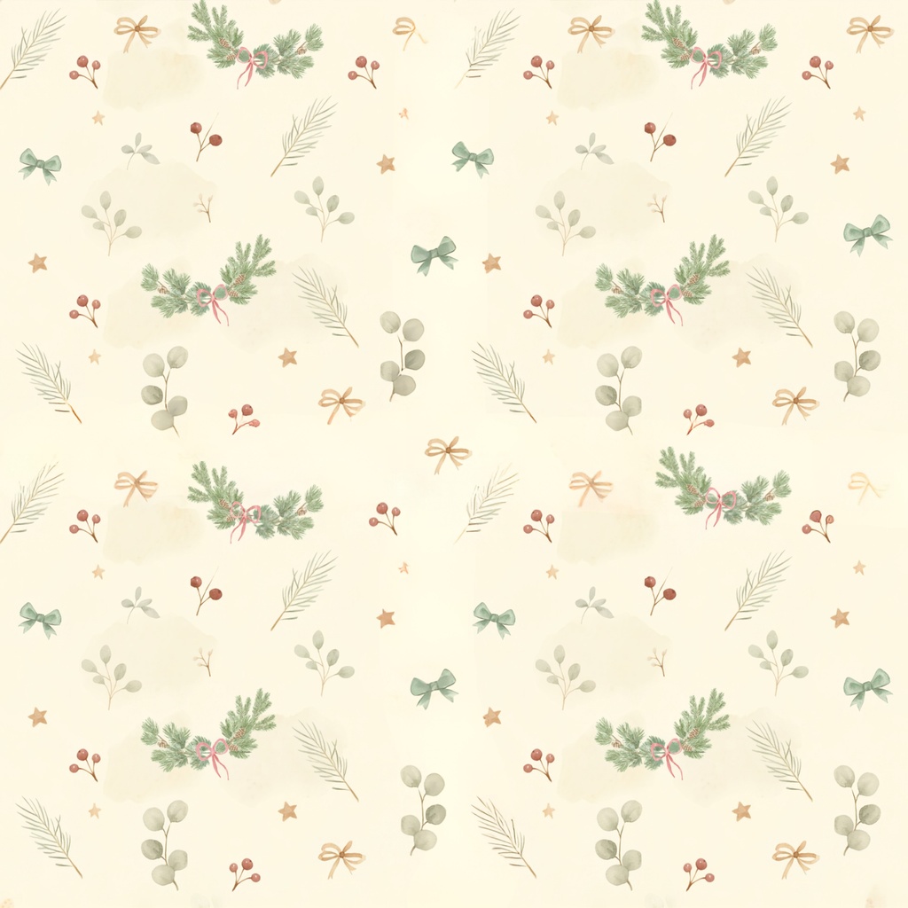 大人かわいい Natural Christmas|デジタルペーパー 6枚セット