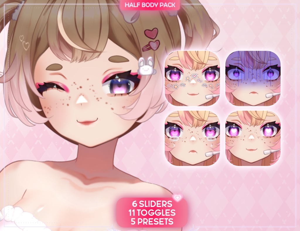 バネラ: ウサギクジラのブイチューバー!カスタマイズ可能な既製ブイチューバー - フルボディ