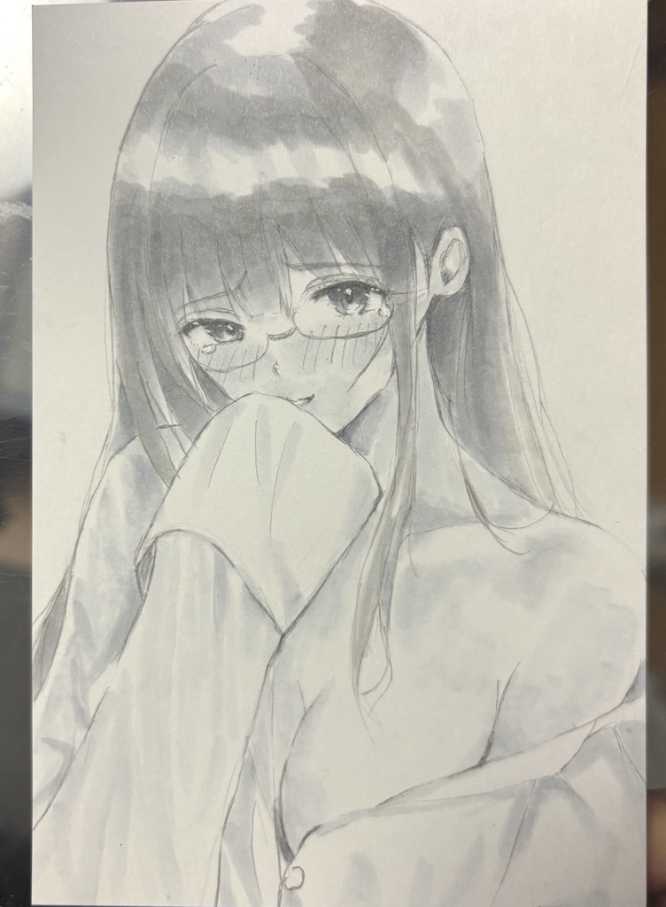 やぁぁ...見つめないで(オリジナル) 一点物 原画